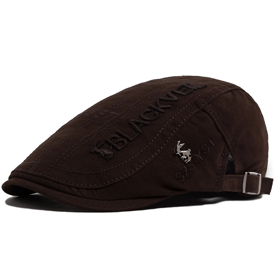 Embroidered Cotton Ivy Cap | Traditional Country Flat Cap | Urban Caps NZ
