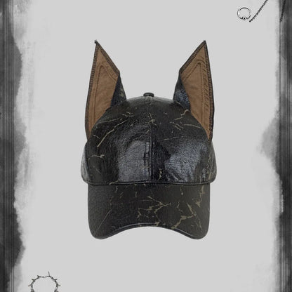 Rebel Doberman Ear Baseball Cap in C