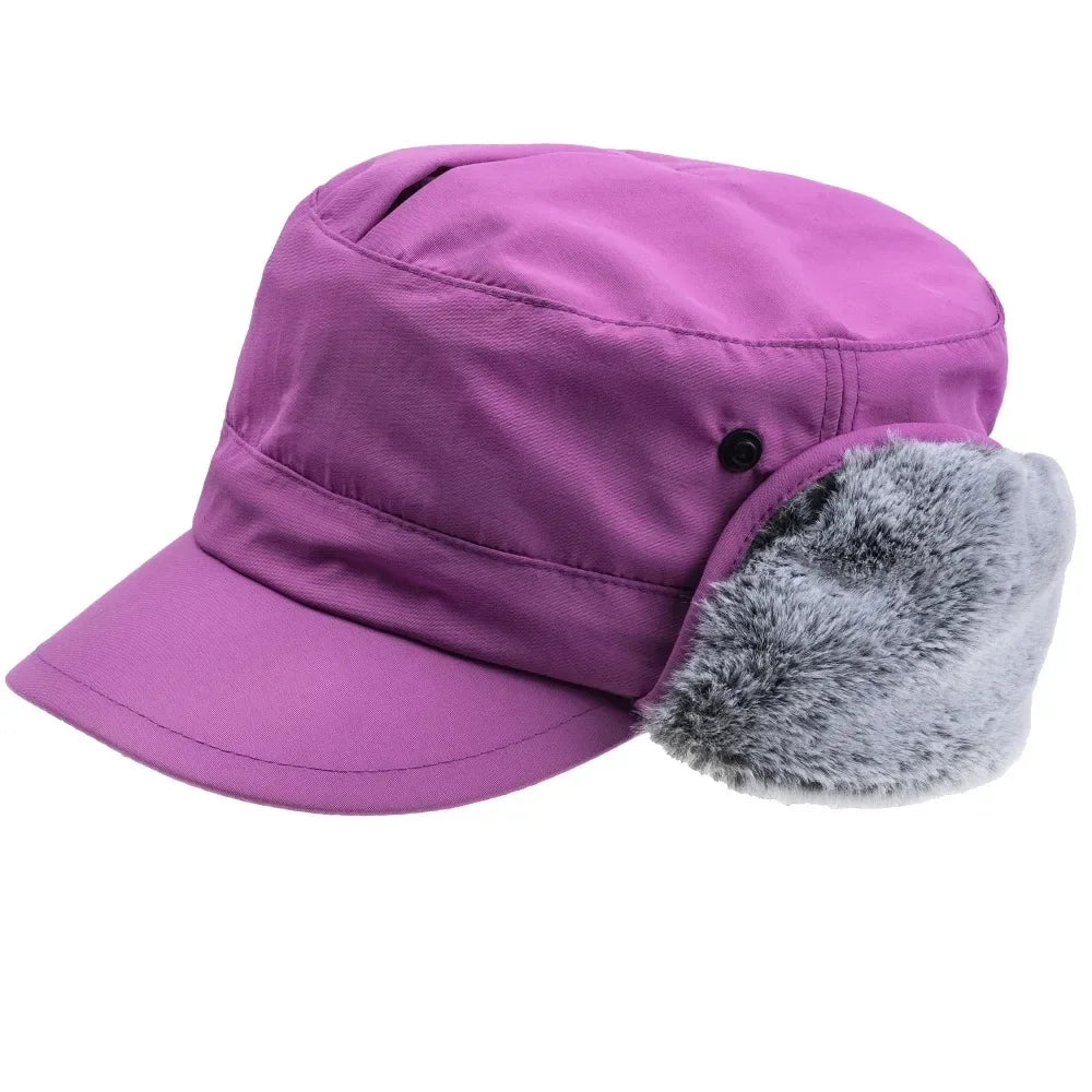 Kirkwall Waterproof Trapper Hat in Purple