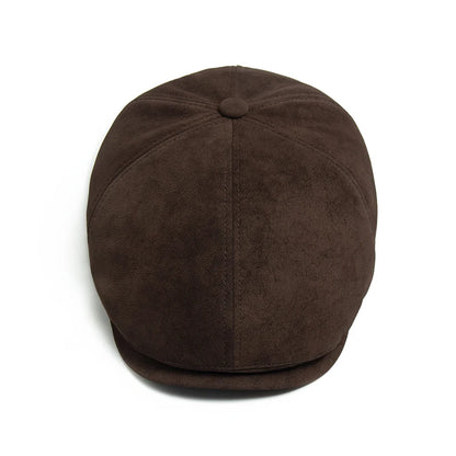 Faux Leather Newsboy Cap | English Gentleman's Cap | Urban Caps NZ