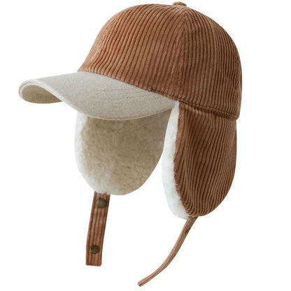 Camberwell Fleece Patchwork Cap in Coffee