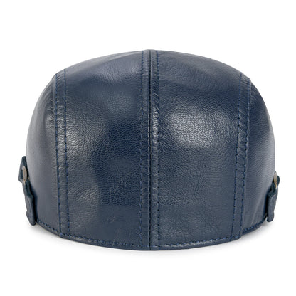 The Burlington | Men's Genuine Lambskin Leather Newsboy Cap | Urban Caps NZ