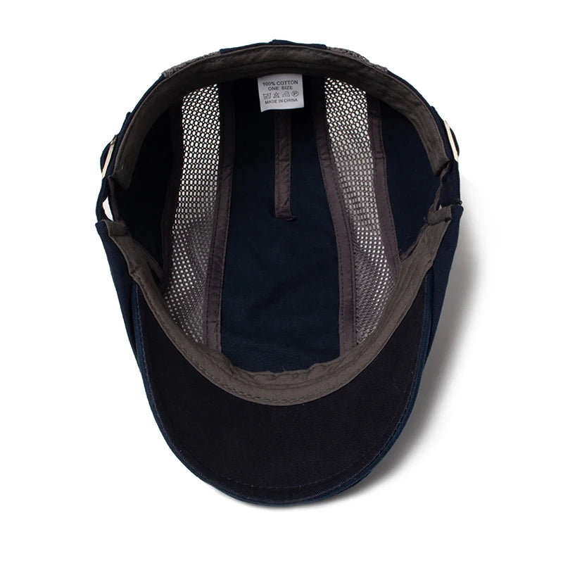 Breathable Duckbill Ivy Cap | Gentleman's Driving Flat Cap | Urban Caps NZ