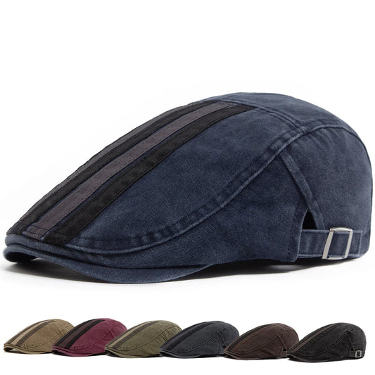 Washed Patchwork Ivy Cap | Five Panel Flat Hat | Urban Caps NZ