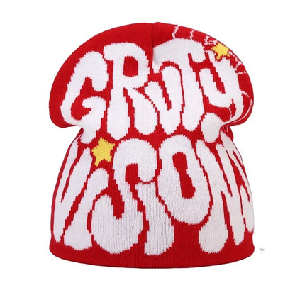 The Skullcap | Y2K Letter Knitted Hip Hop Beanie | Urban Caps NZ