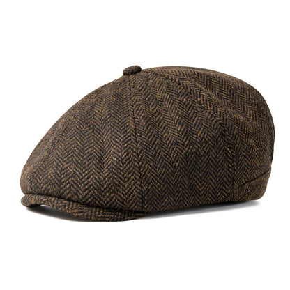 The Hathersage | Men's Wool Blend Twill Winter Newsboy Cap | Urban Caps NZ
