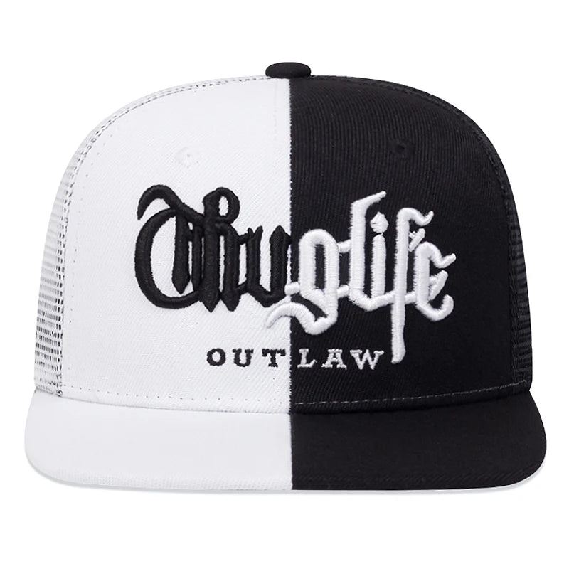 The Ladbroke | Thug Life Embroidery Unisex Snapback Cap | Urban Caps NZ