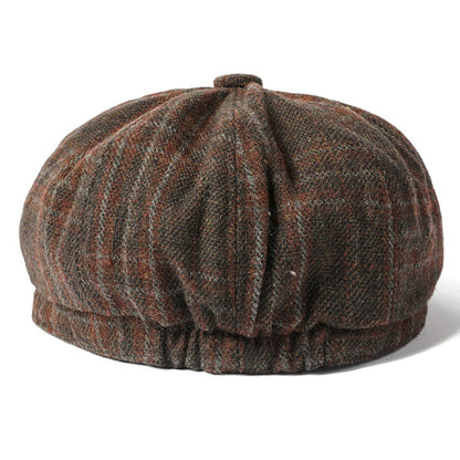 Nantes Plaid Wool Beret