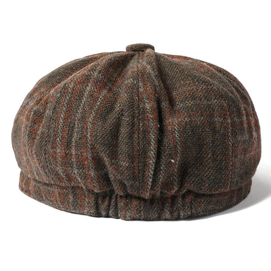 Nantes Plaid Wool Beret
