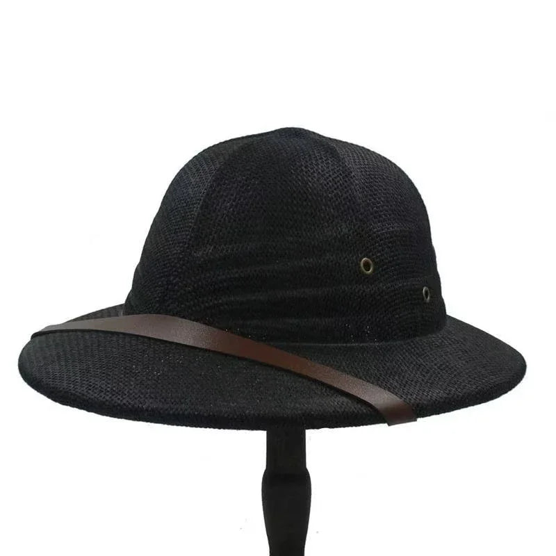 Ranger Straw Jungle Hat in Black