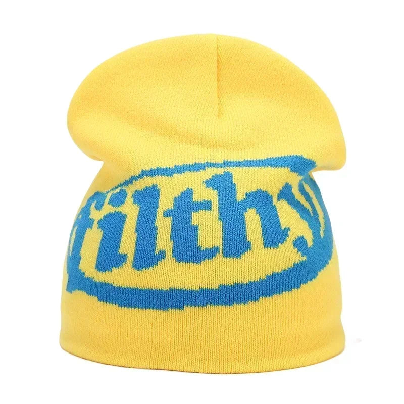 The Skullcap | Y2K Letter Knitted Hip Hop Beanie | Urban Caps NZ