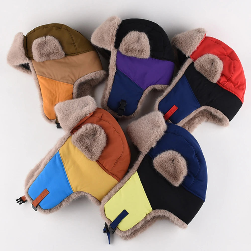 Yakutia Patchwork Fur Trapper Hat