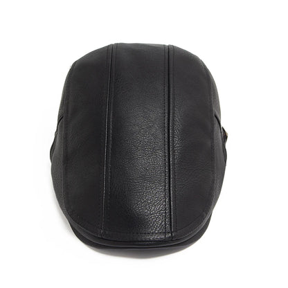 Faux Leather Ivy Cap | English Gentleman's Flat Cap | Urban Caps NZ