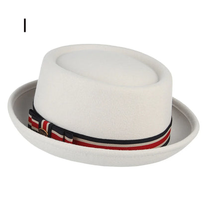 Paris Noir Wool Felt Pork Pie Hat | Urban Caps