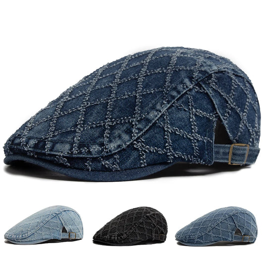 Washed Plaid Ivy Cap | Vintage Heritage Flat Cap | Urban Caps NZ