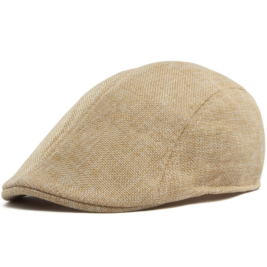 Breathable Linen Ivy Cap | Heritage Driving Flat Cap | Urban Caps NZ