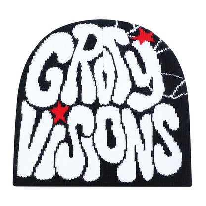 The GR Edition | Letter Jacquard Fashion Knitted Beanie | Urban Caps NZ