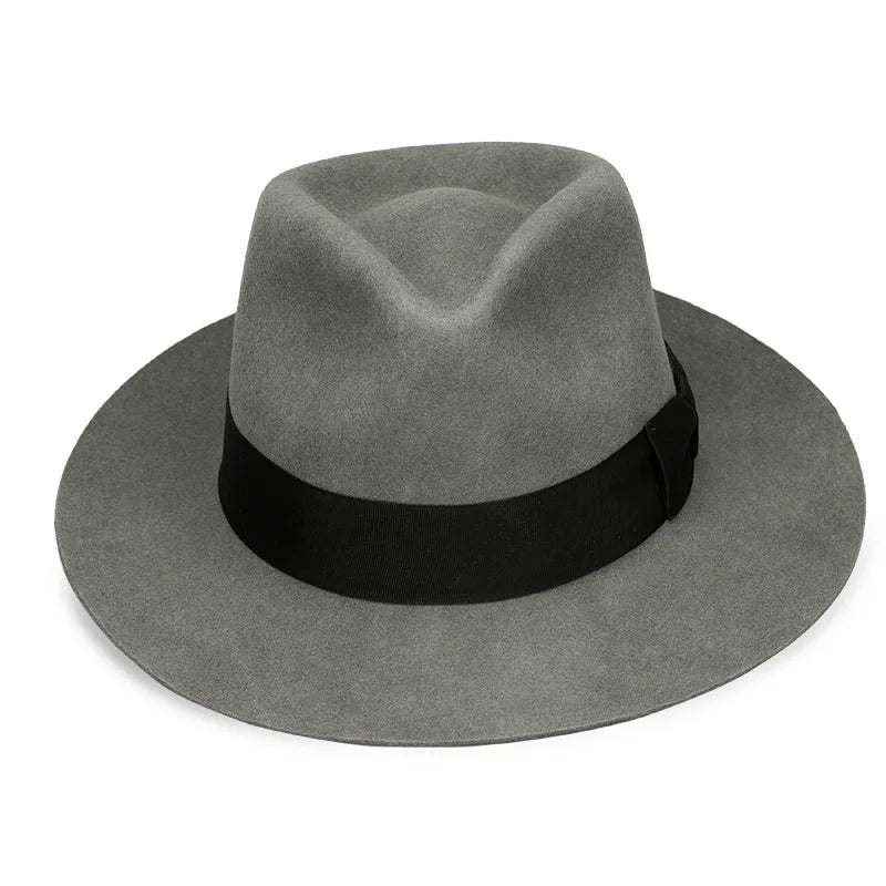 Wool Fedora Hat NZ – Wide Brim Felt Fedora with Satin Lining