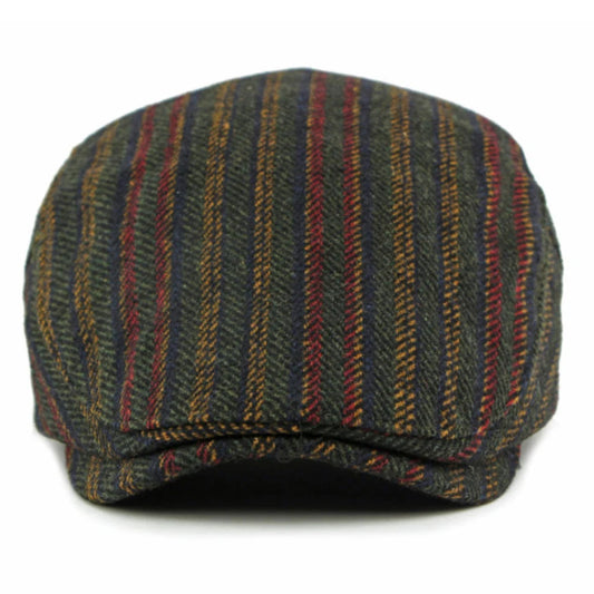 Cannes Striped Wool Ivy Cap