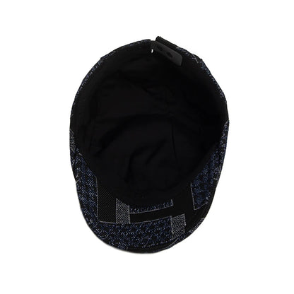 Houndstooth Print Ivy Cap | Classic Country Flat Cap | Urban Caps NZ