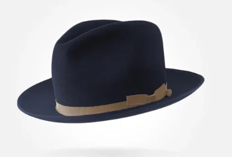Premium 100% Wool Chicano Lowrider Hat – Feather Band Wide Brim Fedora