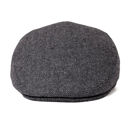 The Gleneagles | Men's Herringbone Wool Blend Driving Flat Cap | Urban Caps NZ