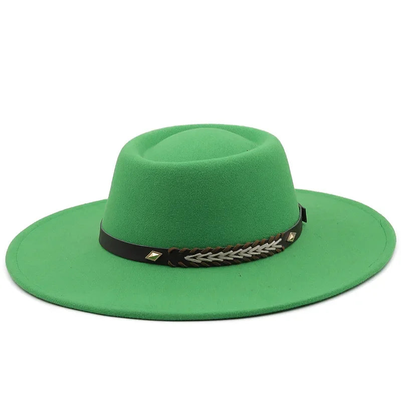 Kingsman Wide-Brim Pork Pie Hat