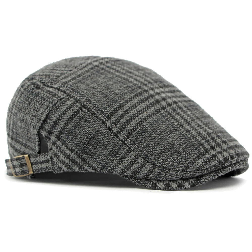Reading Plaid Artist Beret