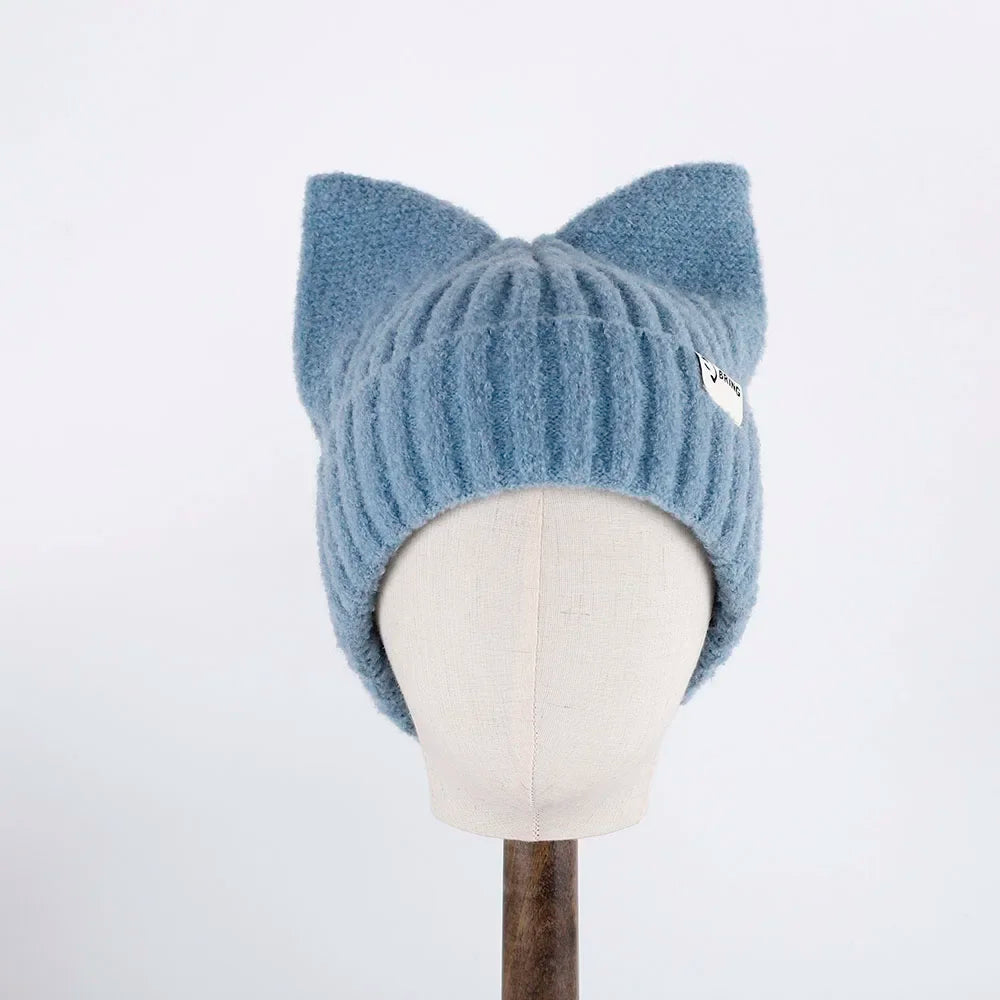 Whimsy Rabbit Ear Balaclava in Blue