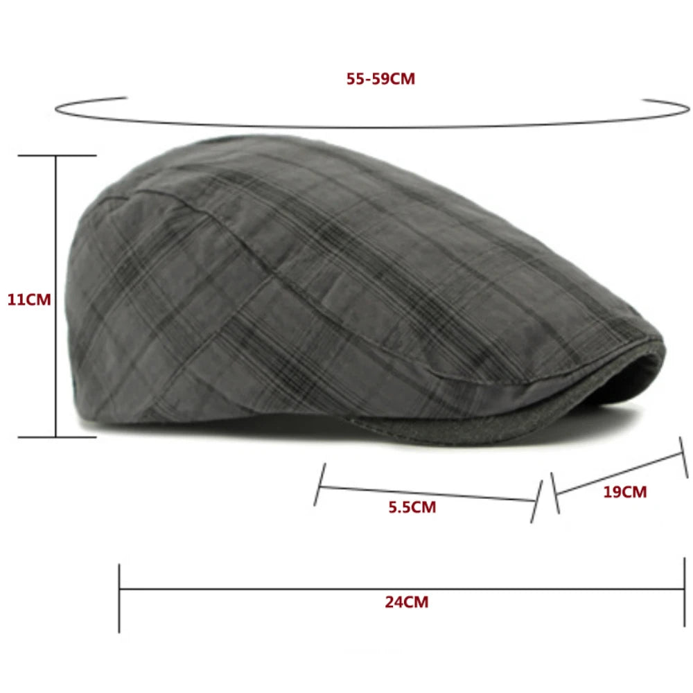 Assisi Plaid Artist Beret