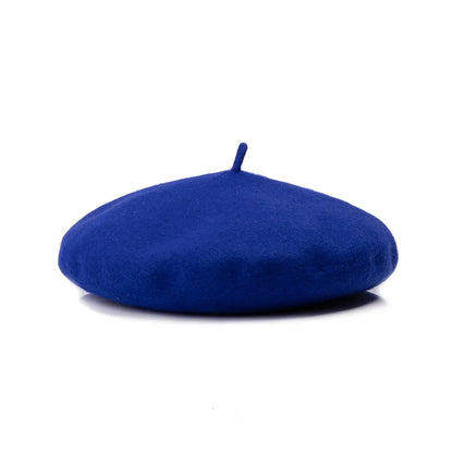 Versailles Wool Beret in Klein Blue