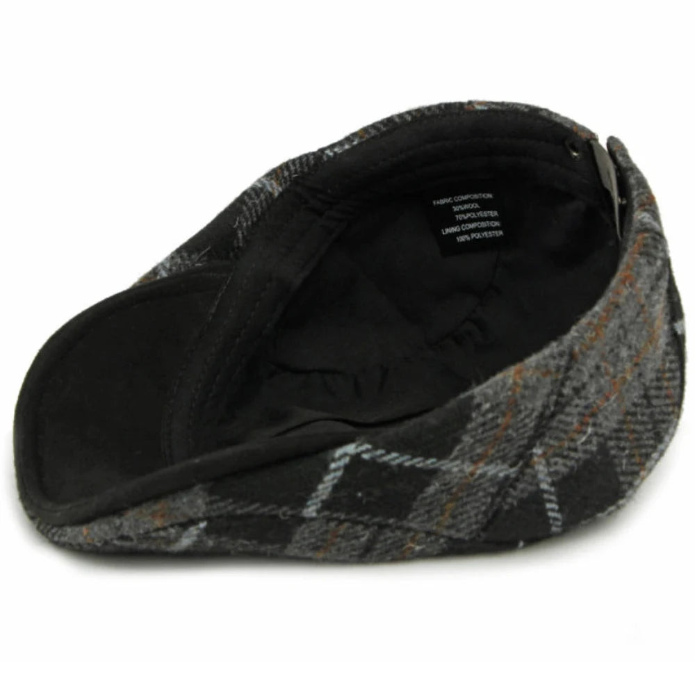 Bury Plaid Wool Beret