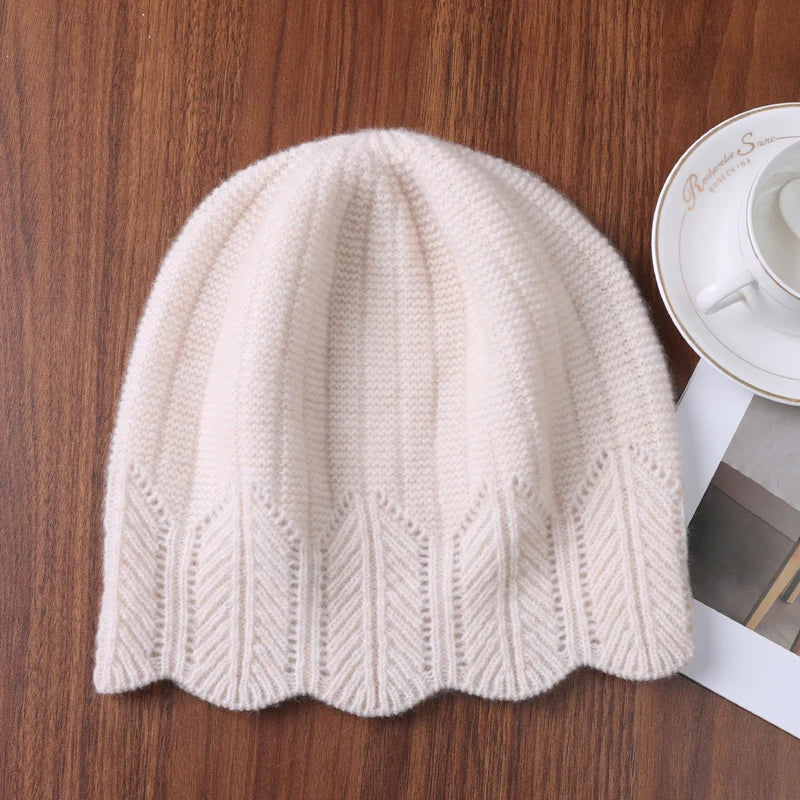 The Glencoe | 100% Wool Wavy Edge Knitted Winter Beanie | Urban Caps NZ