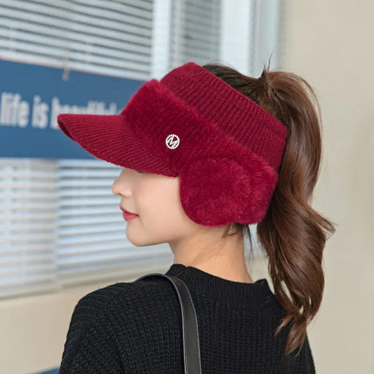 The Lapland | Fleece Knitted Earflap Beanie | Urban Caps NZ