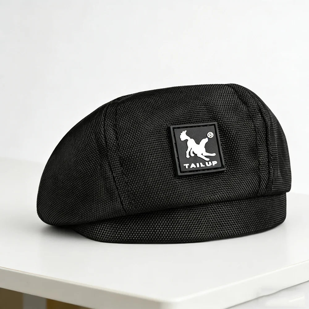 Adjustable dog beret in khaki