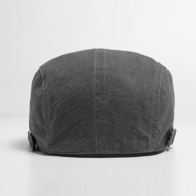 Embroidered Cotton Ivy Cap | Autumn Heritage Flat Cap | Urban Caps NZ