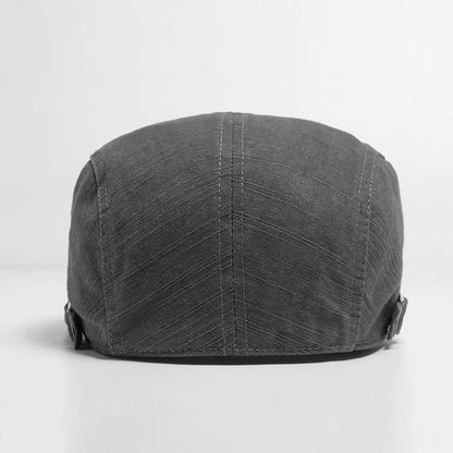 Embroidered Cotton Ivy Cap | Autumn Heritage Flat Cap | Urban Caps NZ