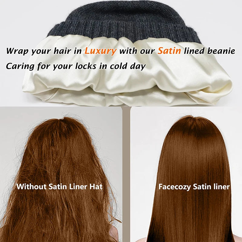 The Alpine Satin | 100% Wool Satin-Lined Double Layer Beanie | Urban Caps NZ