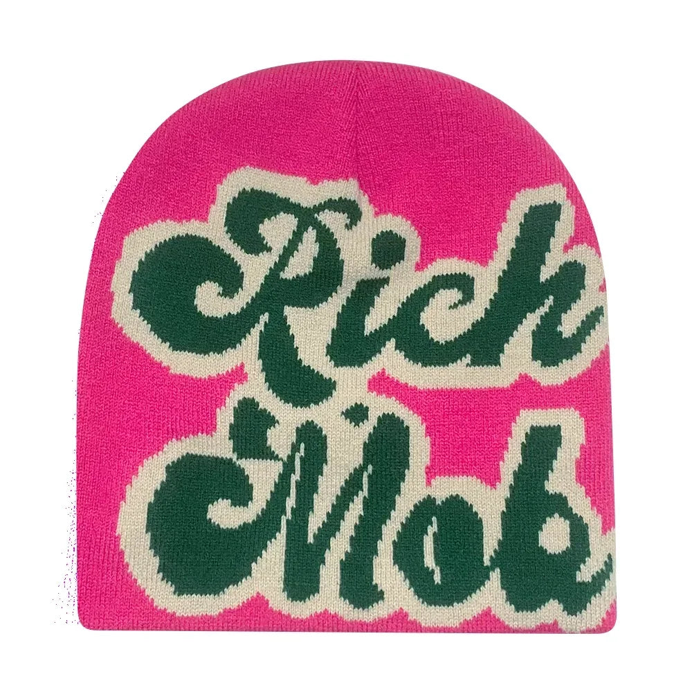 The Skullcap | Y2K Letter Knitted Hip Hop Beanie | Urban Caps NZ