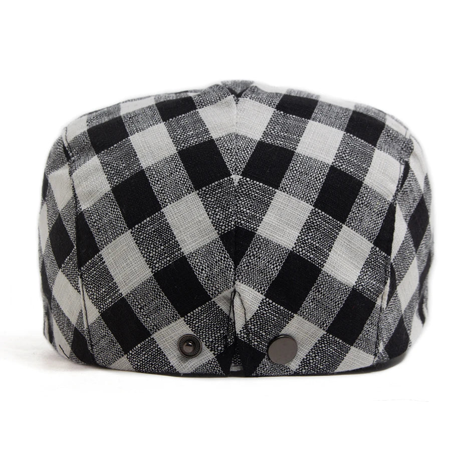 Vintage Plaid Ivy Cap | Traditional Country Flat Cap | Urban Caps NZ