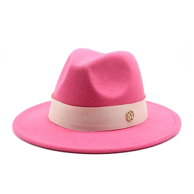 Ascot Formal Fedora in Rose Red