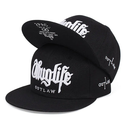 The Ladbroke | Thug Life Embroidery Unisex Snapback Cap | Urban Caps NZ