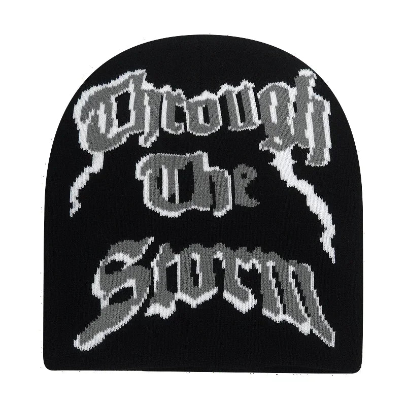 The Skullcap | Y2K Letter Knitted Hip Hop Beanie | Urban Caps NZ