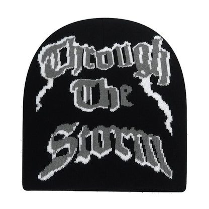 The Skullcap | Y2K Letter Knitted Hip Hop Beanie | Urban Caps NZ