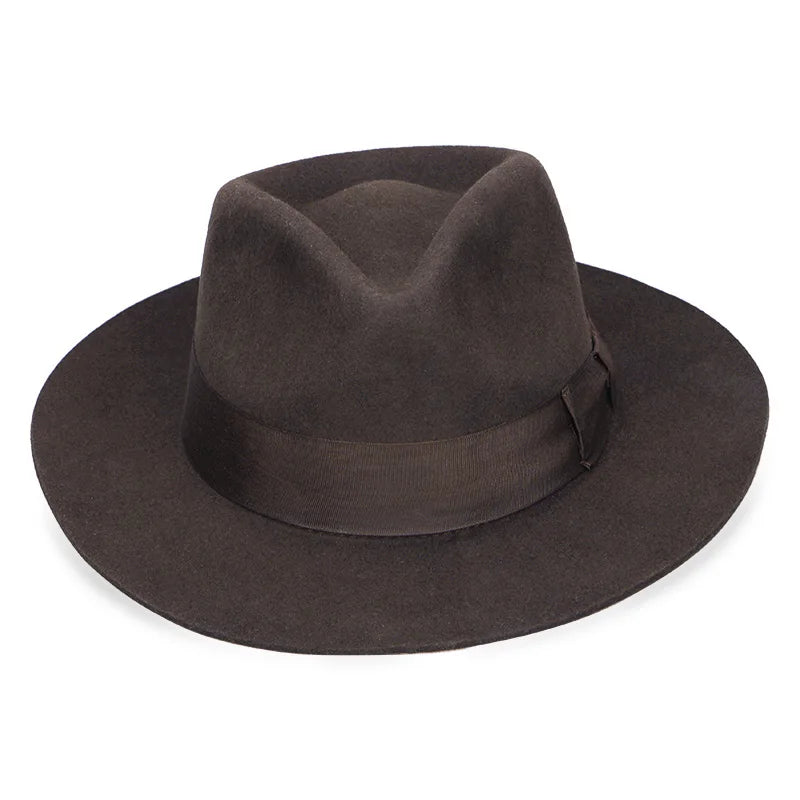 Wool Fedora Hat NZ – Wide Brim Felt Fedora with Satin Lining