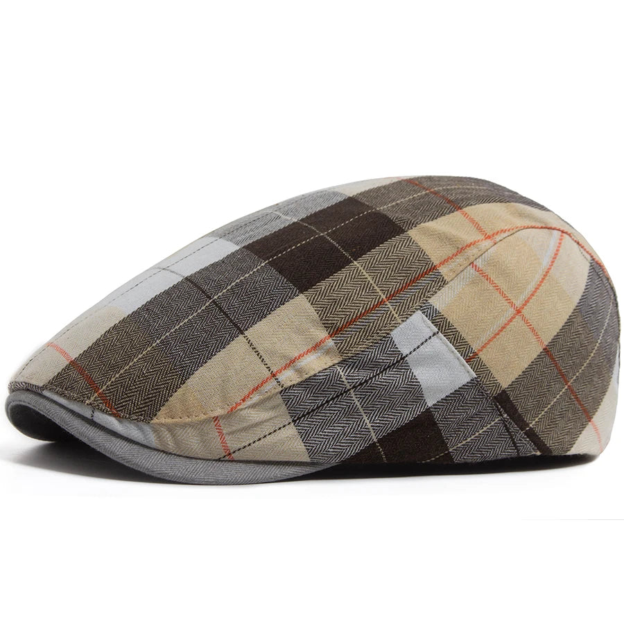 Thin Plaid Ivy Cap | Country Heritage Flat Cap | Urban Caps NZ