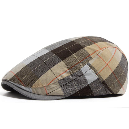 Thin Plaid Ivy Cap | Country Heritage Flat Cap | Urban Caps NZ