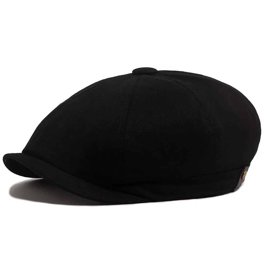 Soft Top Cotton Newsboy Cap | Gentleman's Octagonal Cap | Urban Caps NZ
