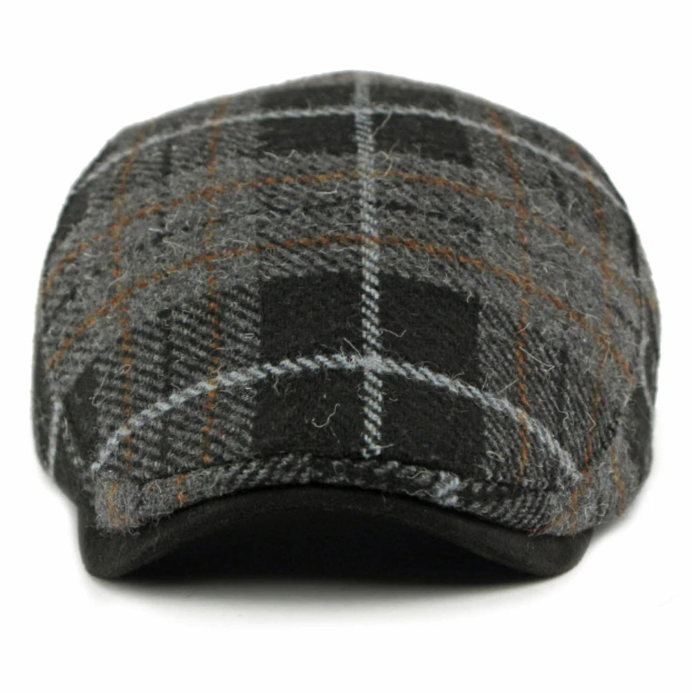 Bury Plaid Wool Beret