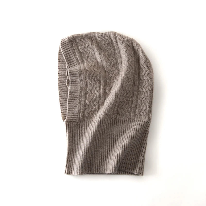 The Cairngorm | 100% Wool Balaclava Hooded Scarf Beanie | Urban Caps NZ